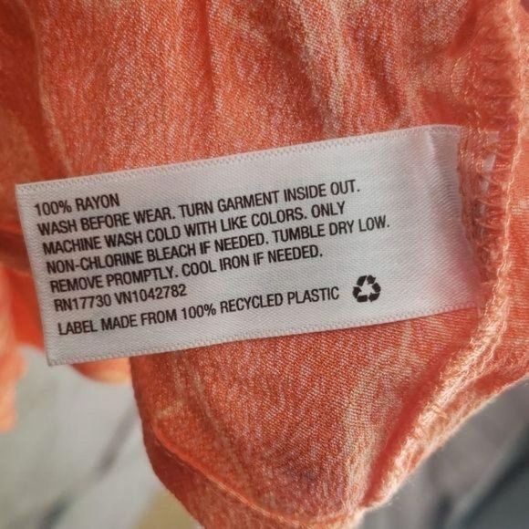 Osh kosh Genuine Kids 18 months Orange Fall Floral Infant Top blouse peplum bott - Picture 8 of 8